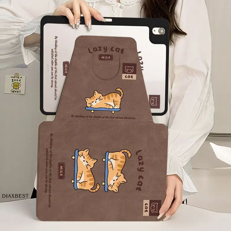 

360 Degree Rotation Smart Cover for Ipad Case10 Generation Air 5th 4th Air 2/3 10.5 IPad Pro 11 10.2 7th 8th 9th Gen Cute Kitten