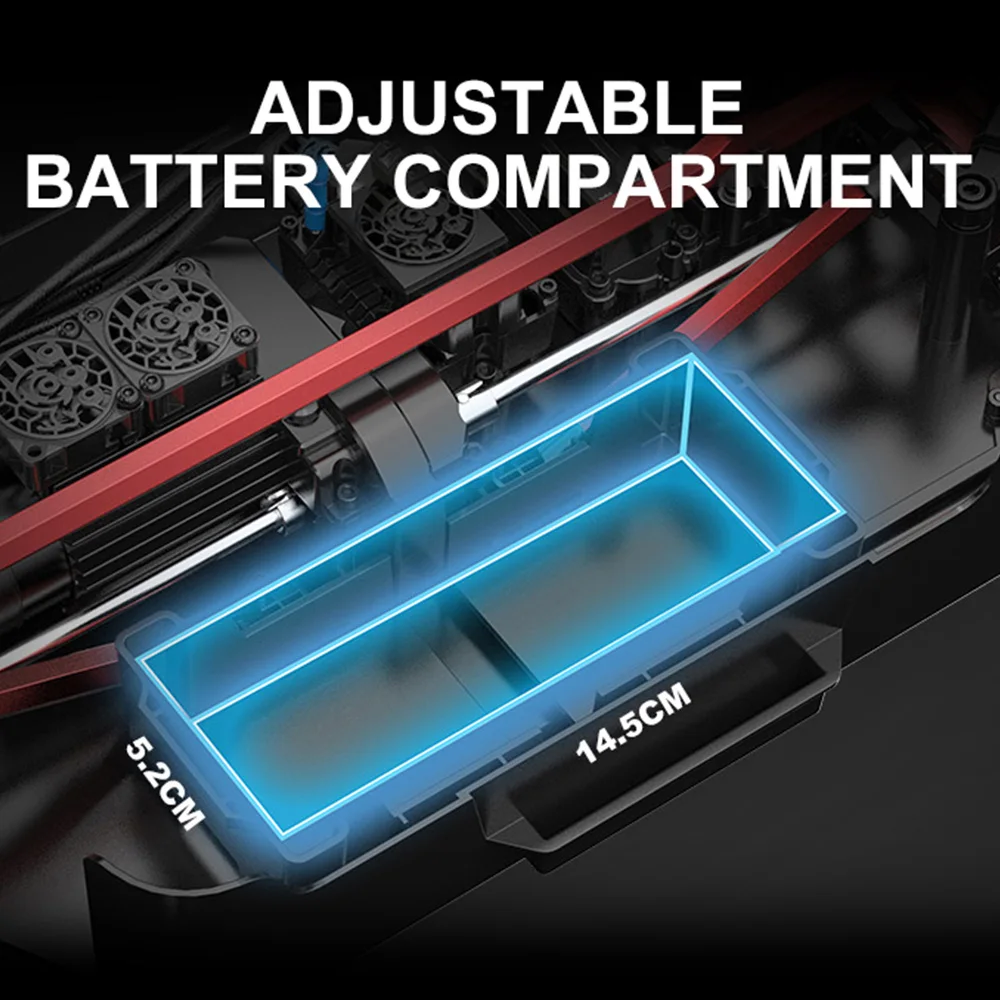 Hyper Go MJX 7303 1/7 65 km/h 2.4G Veículo controlado por rádio 120A Independente 2500kV Motor de indução de efeito Hall Carros RC Brinquedo de caminhão