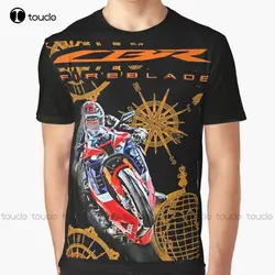 Cbr 1000 Rr R  Fireblade Sbk Moto, Motorcycles Graphic T-Shirt Custom Aldult Teen Unisex Digital Printing Tee Shirts Custom Gift