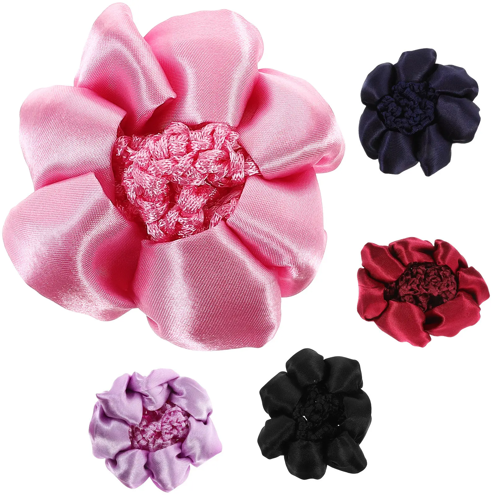 

Набор из 5 эластичных сеток для волос: удобные, многоразовые аксессуары для причесок для танцоров, сотрудников компаний, профессионального использования