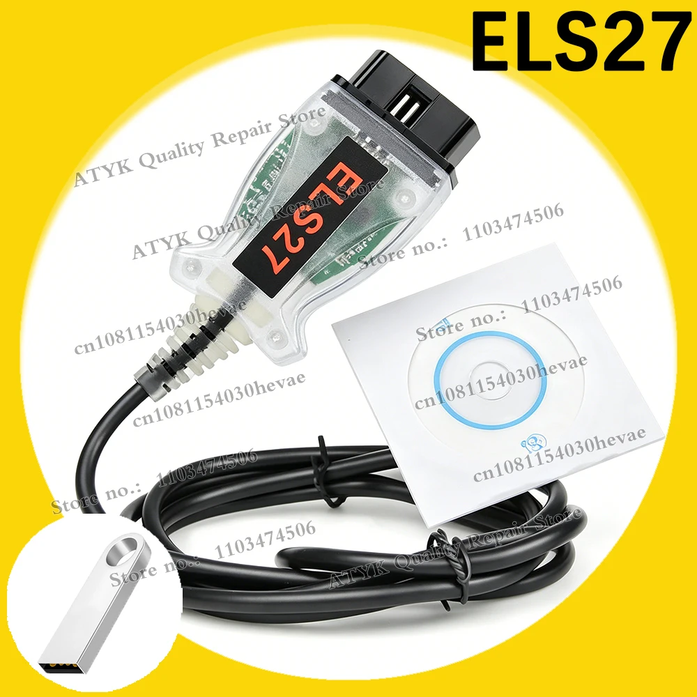 ELS27 FORScan V2.3.8 OBD2 Scanner ELS 27 Works ELM327 J253 Diagnostic Cable Tuning Auto Repair Tool Multi Language  2026 HOT
