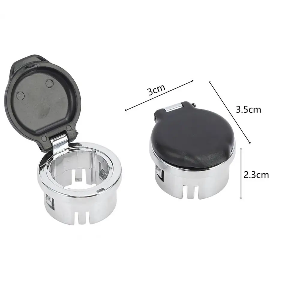 2007 tahoe cigarette lighter cover 2 Pieces Dash Power Outlet Covers 20983936 12V Cigarette Lighter Plug Cover  for Chevrolet Sierra Tahoe High Quality Replace