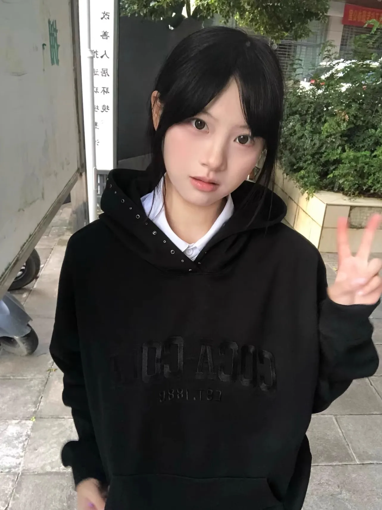 

American High Street Rhinestone Embroidered Hoodie Women's Autumn Winter New Sle Fce Lined Loose Couple Outerwear