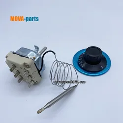 230V 380V 16A 70CM Wire 6 Pins 30-110 Degree Safe Temperature Control Temperature Limiter Thermostat For Oven Fryer Stove