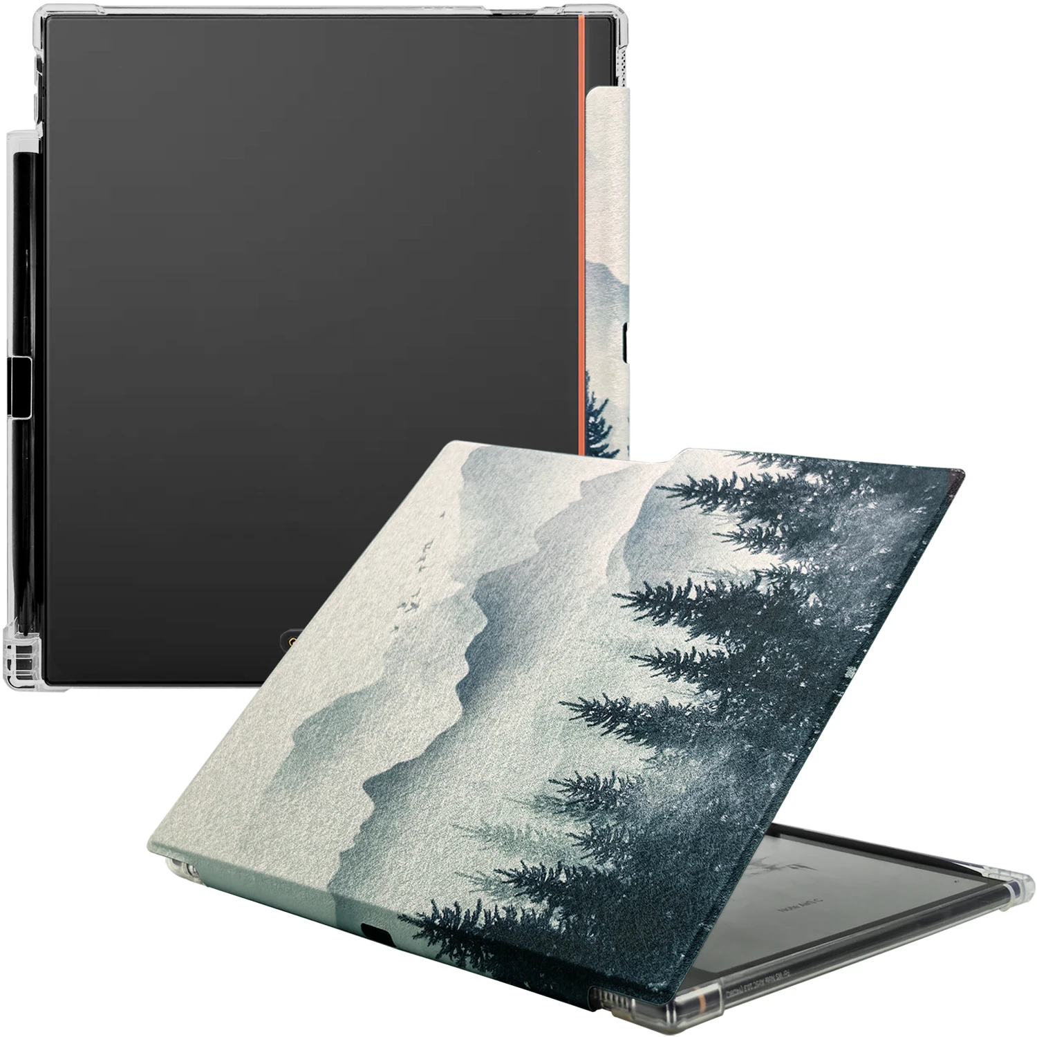 Case for 10.3'' Boox Note Air 6C Transparent TPU Back Cover with Auto Wake/Sleep, Built-in Pen Holder