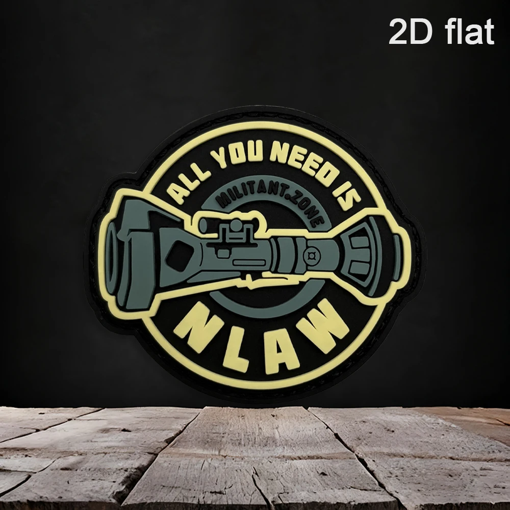Specifications Available: 1Pc, 2Pcs, 3Pcs. 2D Flat Irregular-Shaped Round Nlaw Ring Surrounding English Letters, Made of Pvc Rubber, with a Backing Material, Featuring a Three-Dimensional Embossed Pattern, in Army Green and Yellow Contrasting Colors, with a Neatly Sewn Edge, Waterproof, Wear-Resistant, Not Easy to Fade, Suitable for Tactical Vests, Workwear Backpacks, Military Decoration Patches