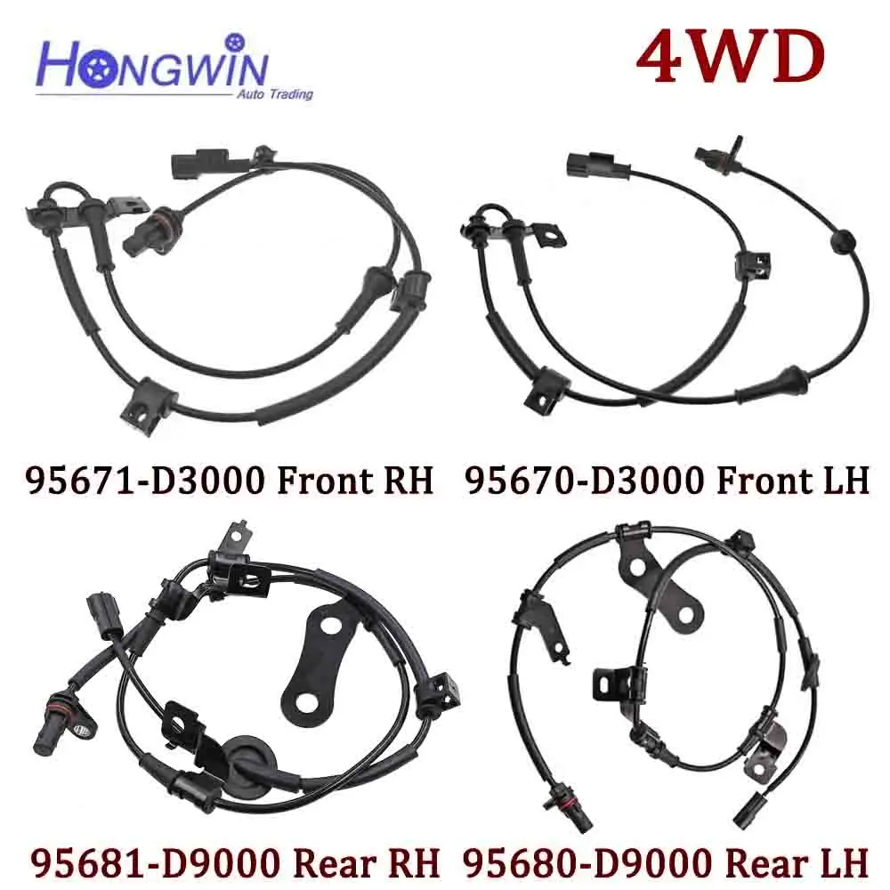 95681D9000 95680D9000 95671-D3000 95670-D3000 95670D3000 Front Rear ABS Wheel Speed Sensor Fits Kia Sportage 2016-2022 4WD