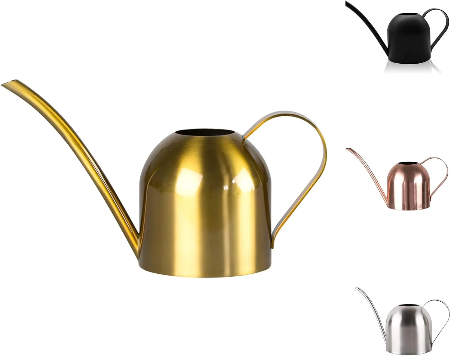 

Маленькая лейка для комнатных растений, 450 мл, из нержавеющей стали, с длинным носиком, для суккулентов и трав, золотистая