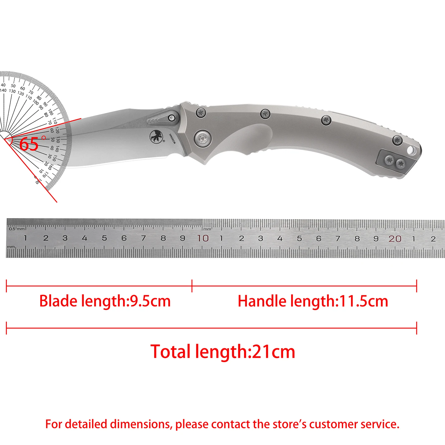 MICROTECH - Titanium alloy folding knife, made of M390MK steel, high-quality collectible knife - view 6