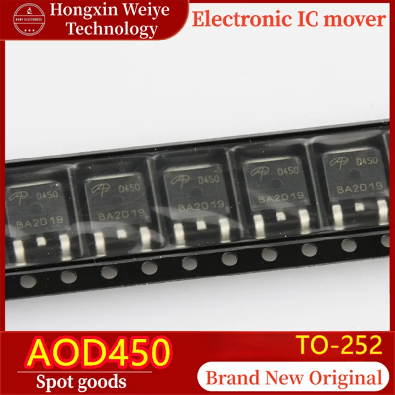 (10/20Pieces) AOD450 Marking D450 TO-252 N-Channel MOSFET 200V 3.8A Power Transistor Original New Fast Shipping