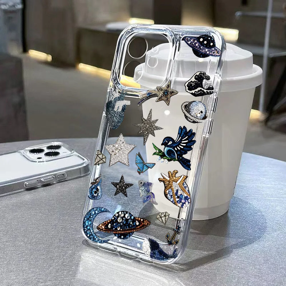 Retro Luxury Clear Case For Samsung A37 A57 A54 A55 5G A17 A07 A06 A14 A33 A34 A35 A36 A56 A53 S26 Ultra S24 S25 Plus S23 S24 FE