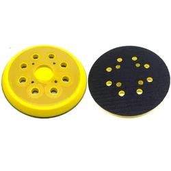 5 Inch 125mm 8 Holes 3/4 Nails Backing Pad Hook & Loop Sanding Pads for Fits Air Sander Power Sander Polisher Tools