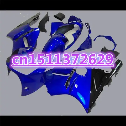 뜨거운 판매 오토바이 페어링 ZX-12R 00-01 블루 블랙 ZX 12R 2000 2001 가와사키 닌자 ZX12R 2000-2001 레이싱 부품-Dor D
