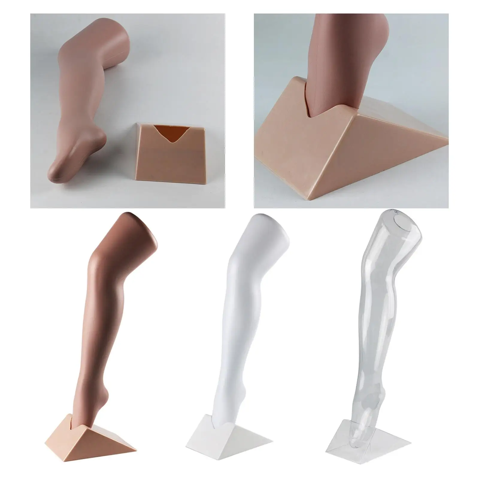 Shop Display Mannequin Leg Simulated Plastic Foot Sock Stocking Host for Kids Retail Visual Merchandising