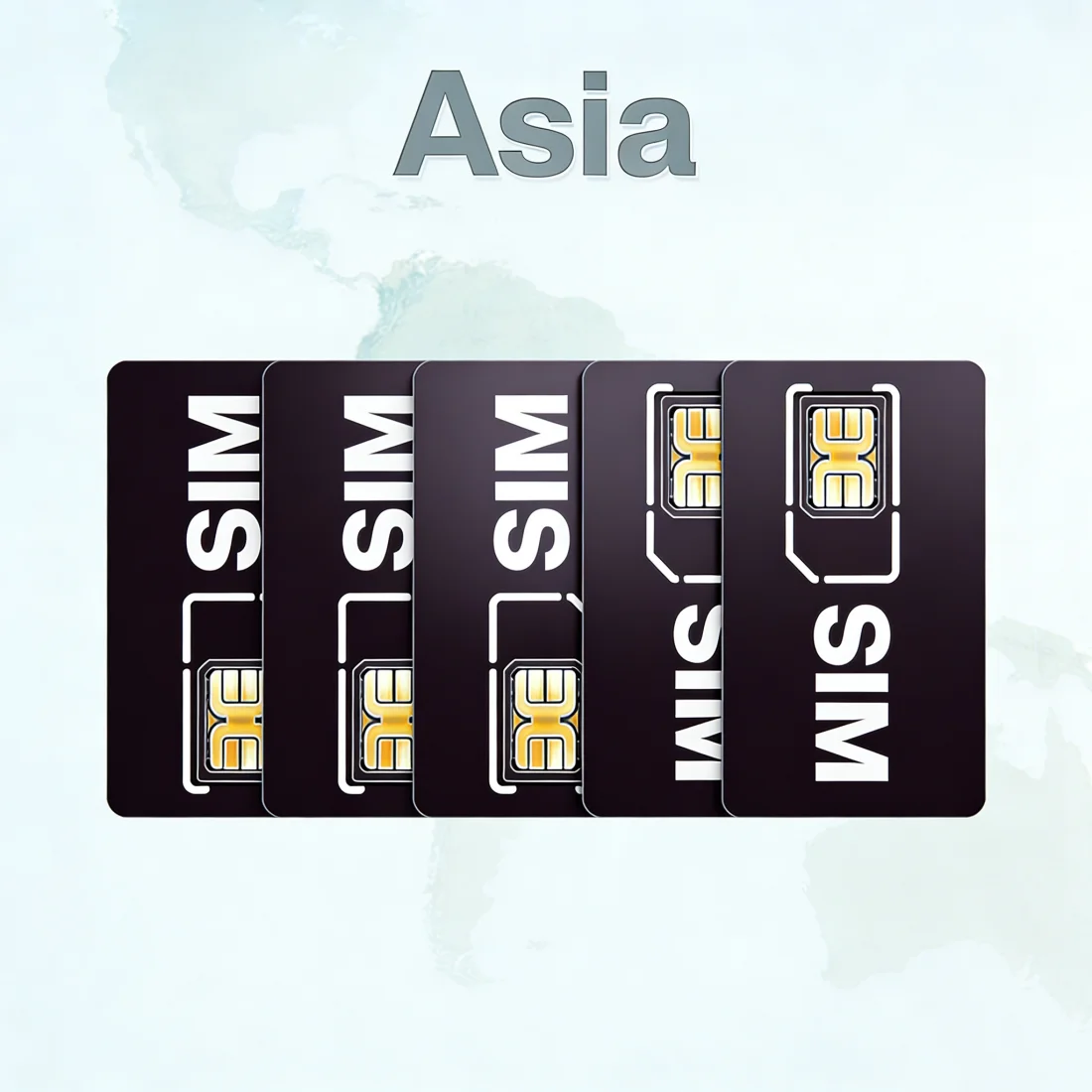 4G LTE M2M Data SIM Card Asia Universal Cellular IoT Device, GPS Gateway Roaming Watch Collar, 1GB 360 Days Service