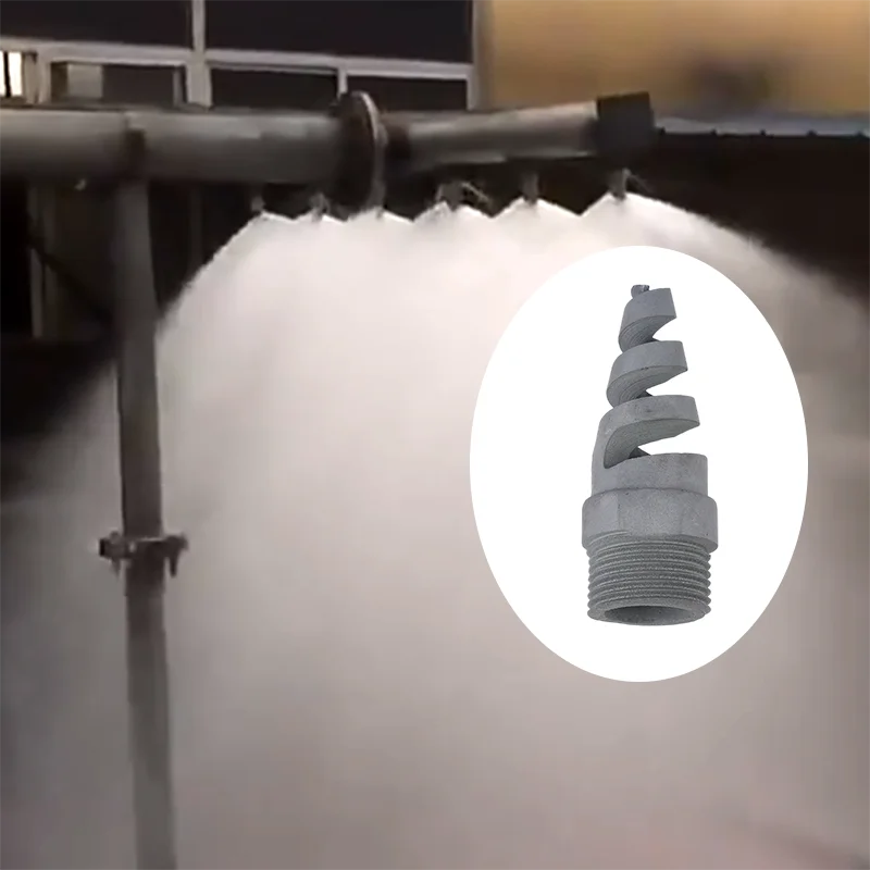 

YS Water Jet Cooling Tower Spiral Nozzle, Corkscrew Nozzle,Silicon Carbide Spiral Nozzle for Dust Removal Spiral Jet Nozzle