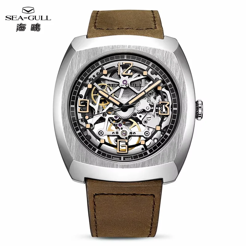 2026 Seagull Luminous Watch For Men Automatic Mechanical Wristwatches Waterproof Skeleton Dial Relogio Masculino 849.27.6094