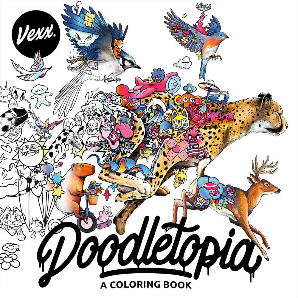 

VEXX: Doodletopia: Книжка-раскраска, 96 страниц (мягкая обложка)