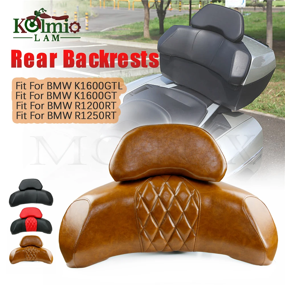 Motorcycle Rear Rack Shelf Holder Support Passenger Saddlebag Backrest Cushion Pad Fit For BMW K1600GTL K1600GT R1200RT R1250RT