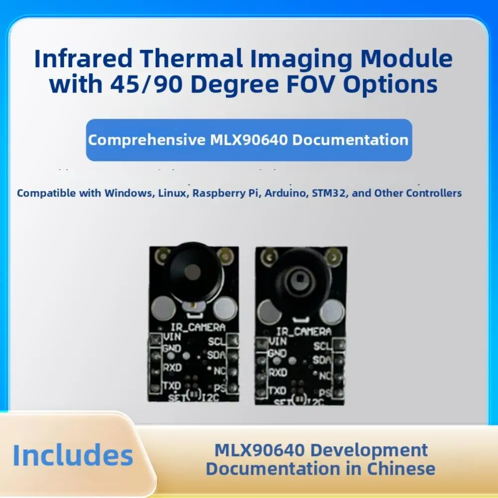 

MLX90640ESF Infrared Temperature Module 32 by 24 Pixel Array with Serial Port Data Output for Monitoring Systems