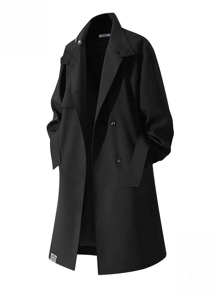 

PaulFrank Retro Briti Sle Men's Mid-Length Casual Coat Loose Fit Autumn New Arrival Durable Polyester Fiber Windbreaker