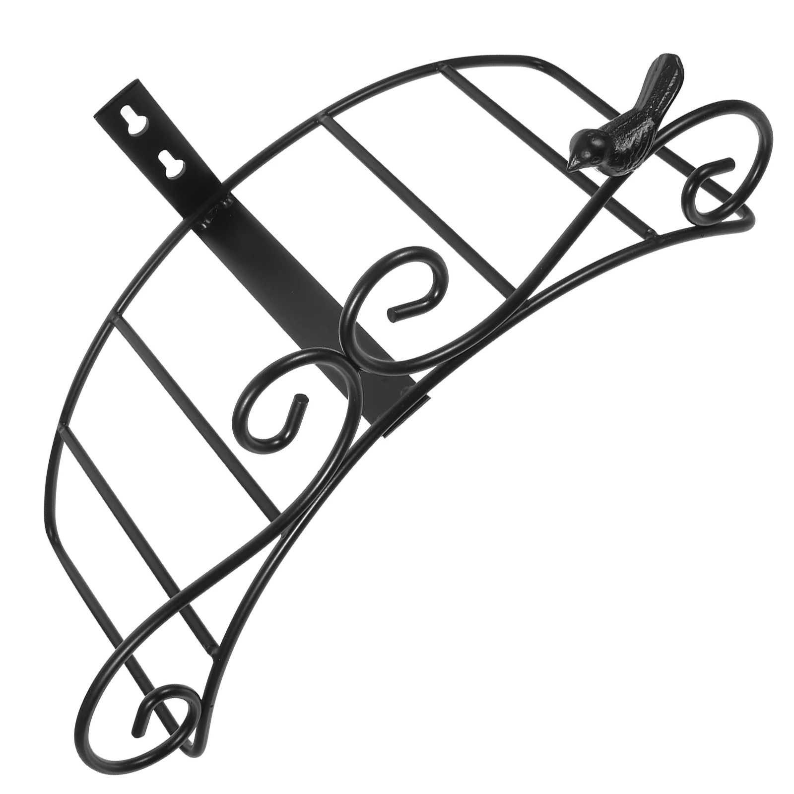 

1pc Iron Water Pipe Holder Retro Style Wall Shelf for Hose Storage Rack Garden Decoration Outdoor Yard Tools