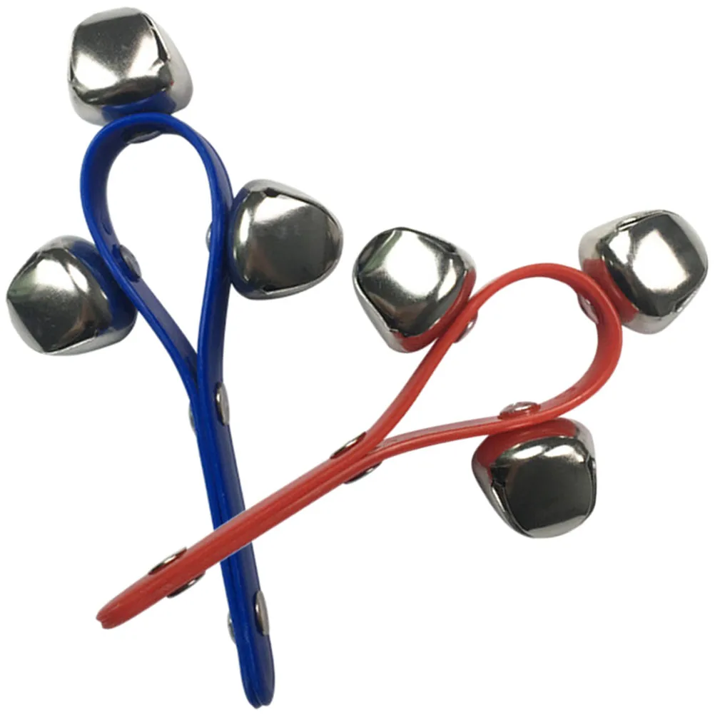 

2Pcs Metal Plastic Tambourine for Children Bright Crisp Sound Handheld Percussion Instrument Educational Toy Portable Party Gift