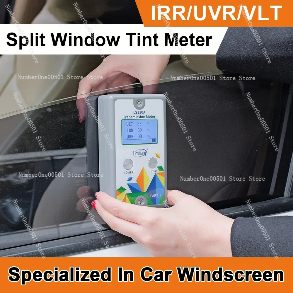 LS110A 940nm IR Split Solar UV Tester Car Window Tint Meter Visible Light Transmittance Detection Window Tint Meter