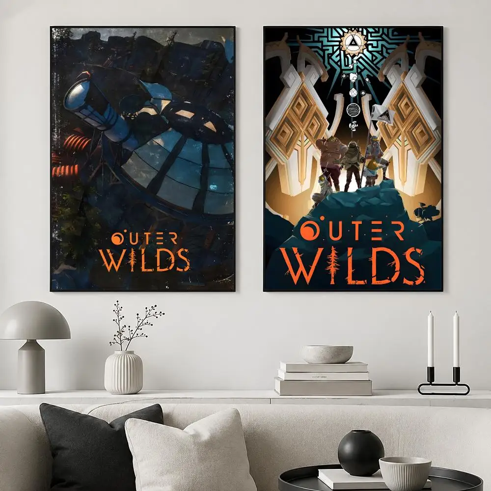 Video Game O-Outer Wilds Poster posters for bedrooms and living rooms high definition cartoon movie-themed wall art.