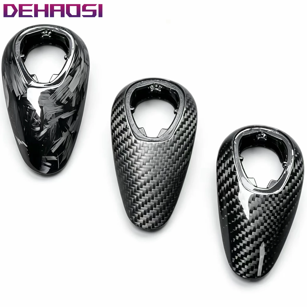Real Carbon Fiber Gear Shift Knob Cover Replacement for BMW M2 M3 M4 M5 M6 F87 F80 F82 F83 F10 F12 F13 F06