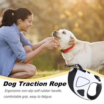 Retractable Dog Lead LED Leashes For Dogs 10ft Battery Operated High-Strength Nylon Rope Extendable Dog Leashes With Anti-Slip 3
