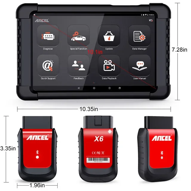 Original obd2 diagnostic scanner Ancel X6 OBD2 Auto Diagnostics Scanner Tool Professional Scanner SRS DPF Car Diagnostic Tool