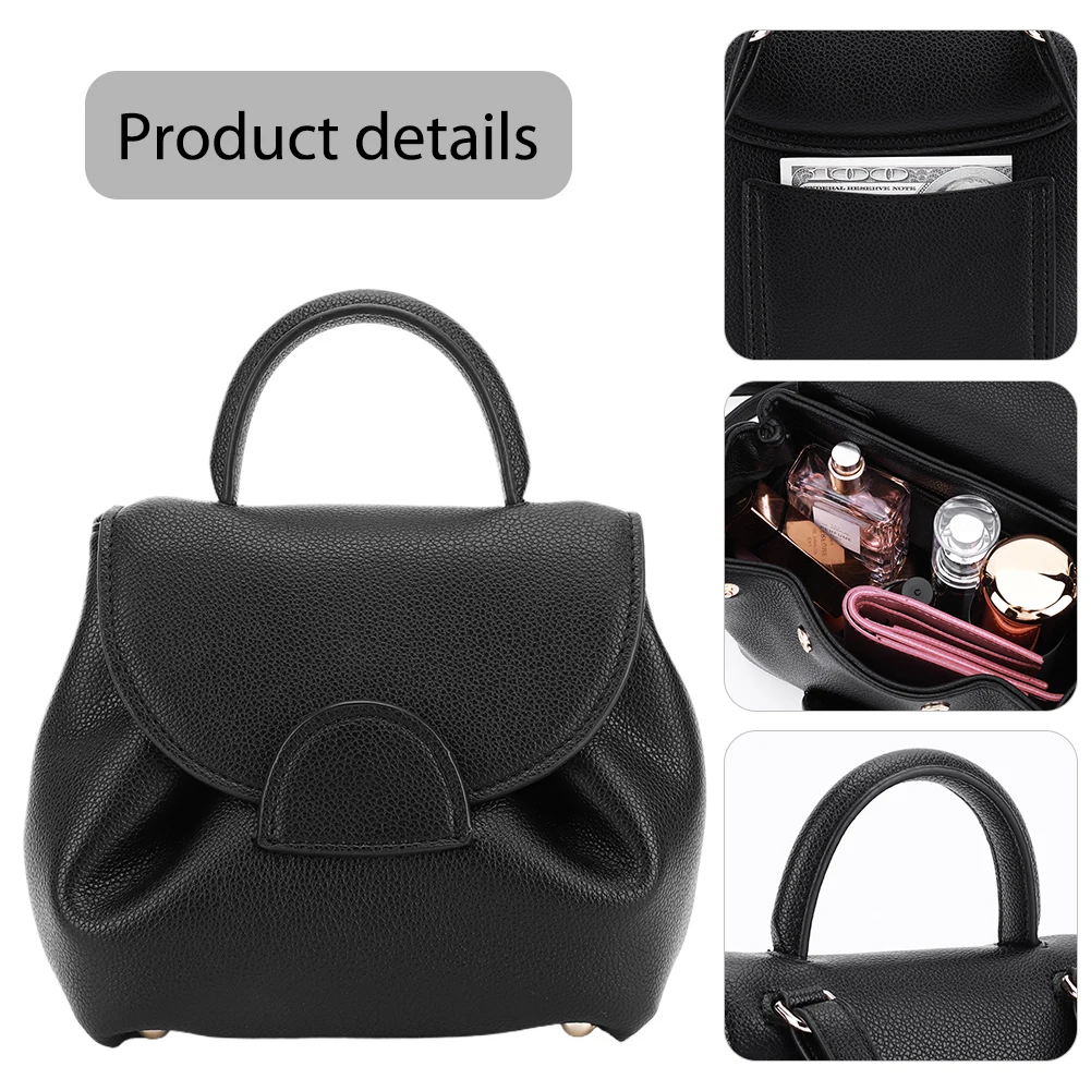 

Women Stylish Messenger Bag Large Capacity PU Leather Elegant Handbags Detachable Strap Chic Crossbody Bag for Working Shopping