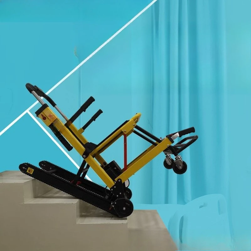 Silla de ruedas eléctrica para subir escaleras, coche trepador de escaleras automático, escalera plegable sobre orugas para el hogar