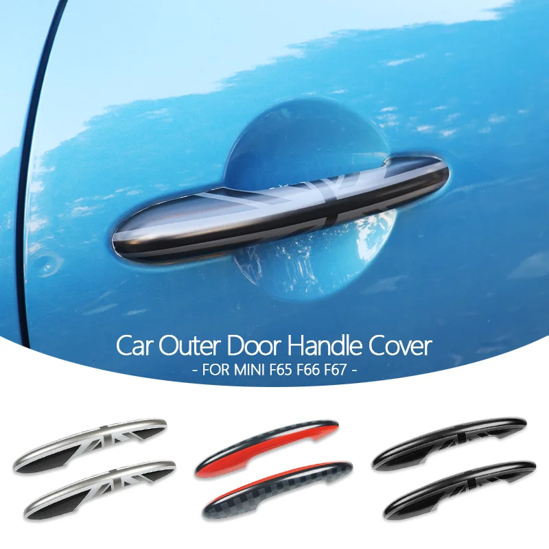 

Night Jack Car Exterior Door Handle Protection Cover Trim Car Decoration Accessories For MINI Cooper F65 F66 F67