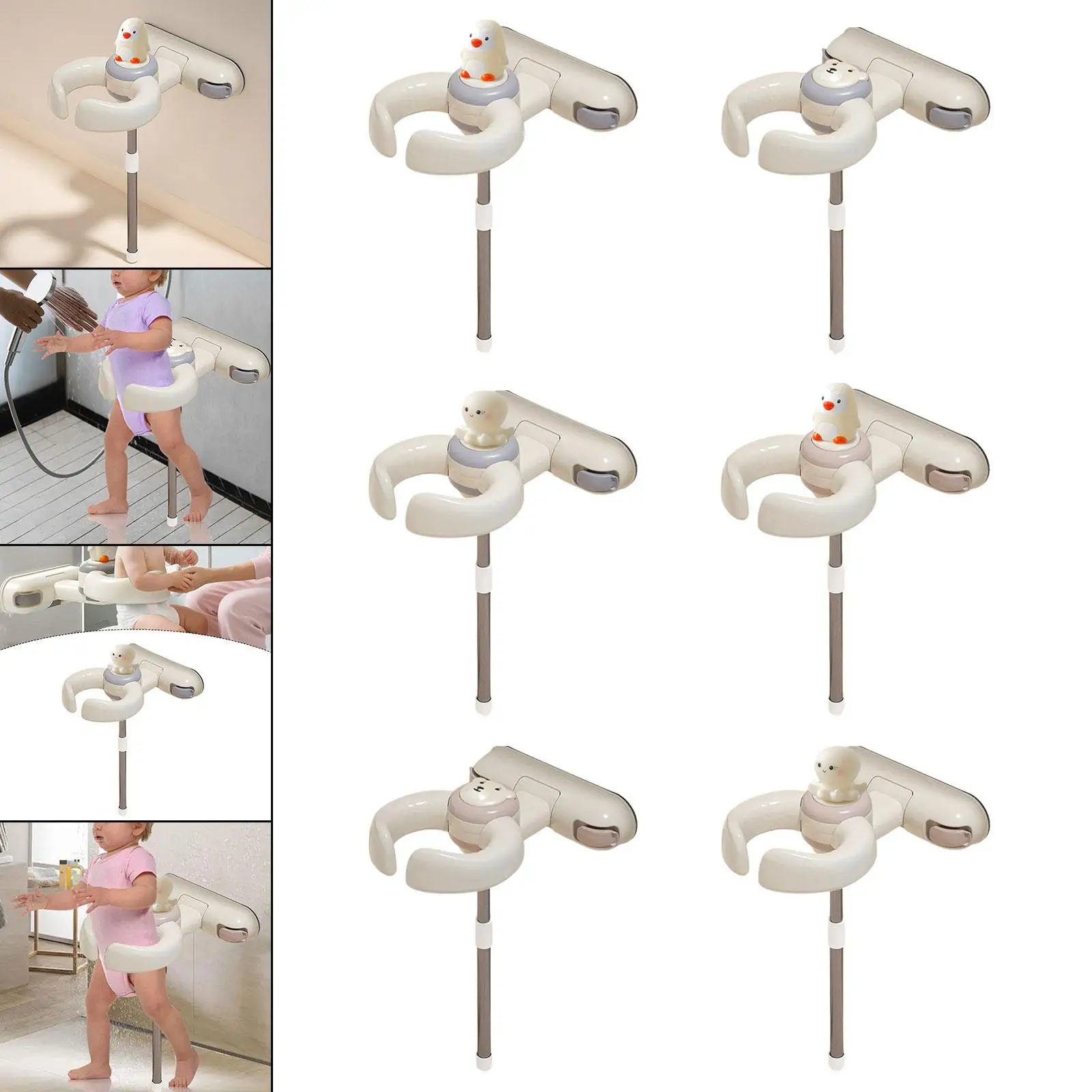 Baby Bath Stand ,Strong Suction Cups, Comfortable, Baby Bath Standing Support ,Bath Hug