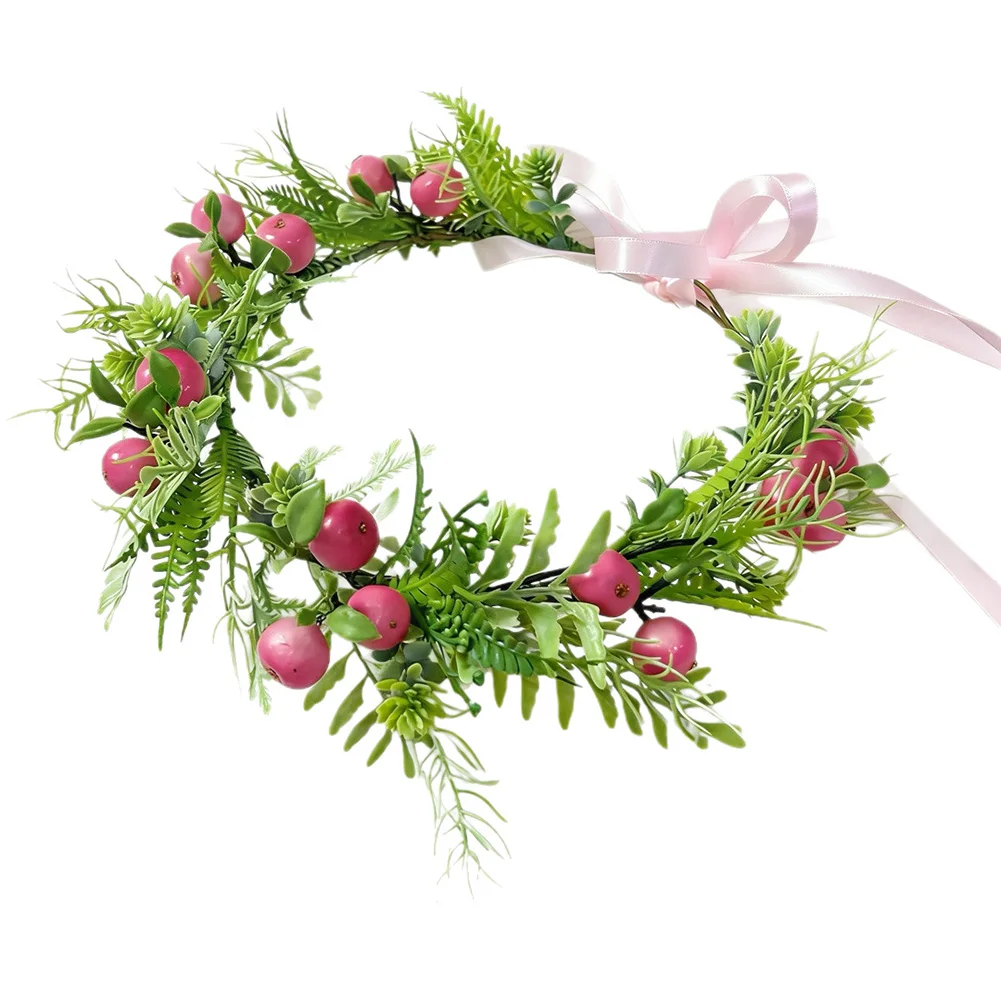 Plastic Hawaiian Flower Crown Headband for Tropical Theme For Weddings Summer Festivals Beach Photos Adjustable Fit for All Ages