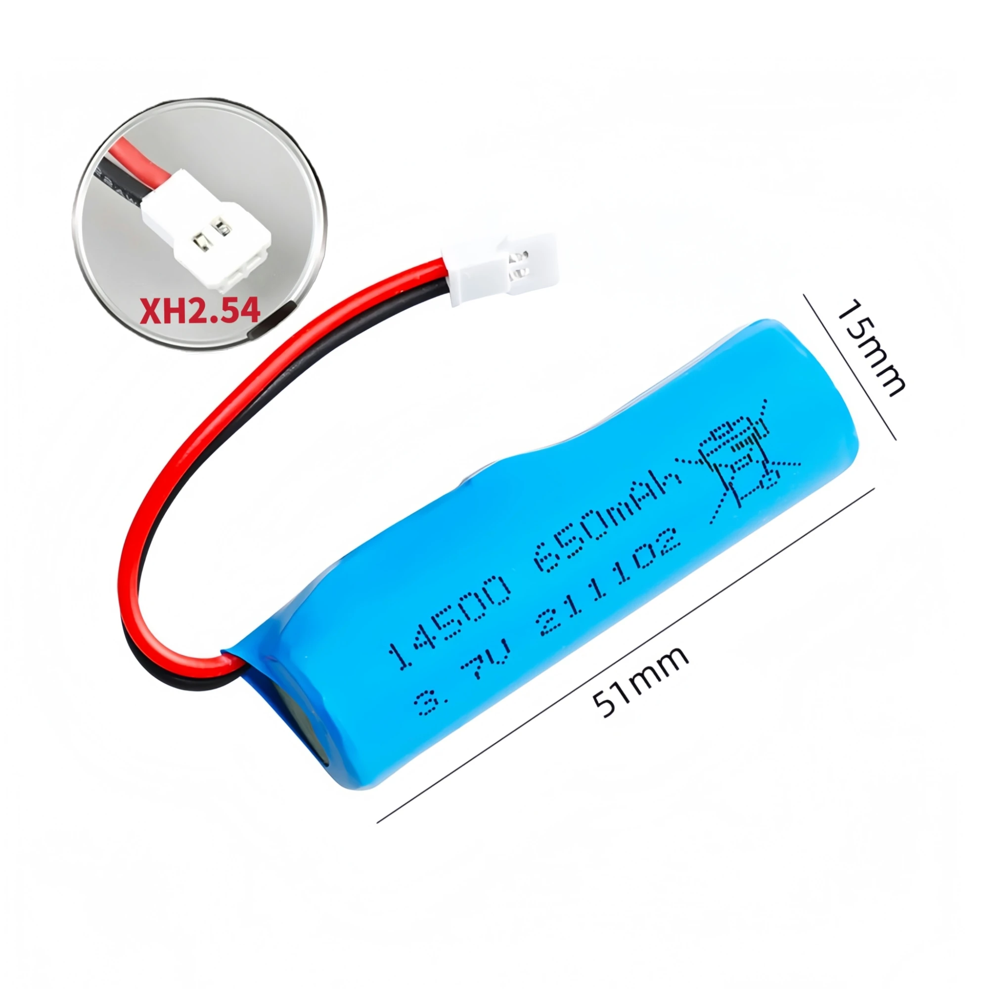 4PCS 14500 Batteria Al Litio Ricaricabile 3.7V 650mAh 10C Caricatore USB per Q9 RC Barca Q10 RC Motoscafo Pistola Giocattolo Elettronica Drone