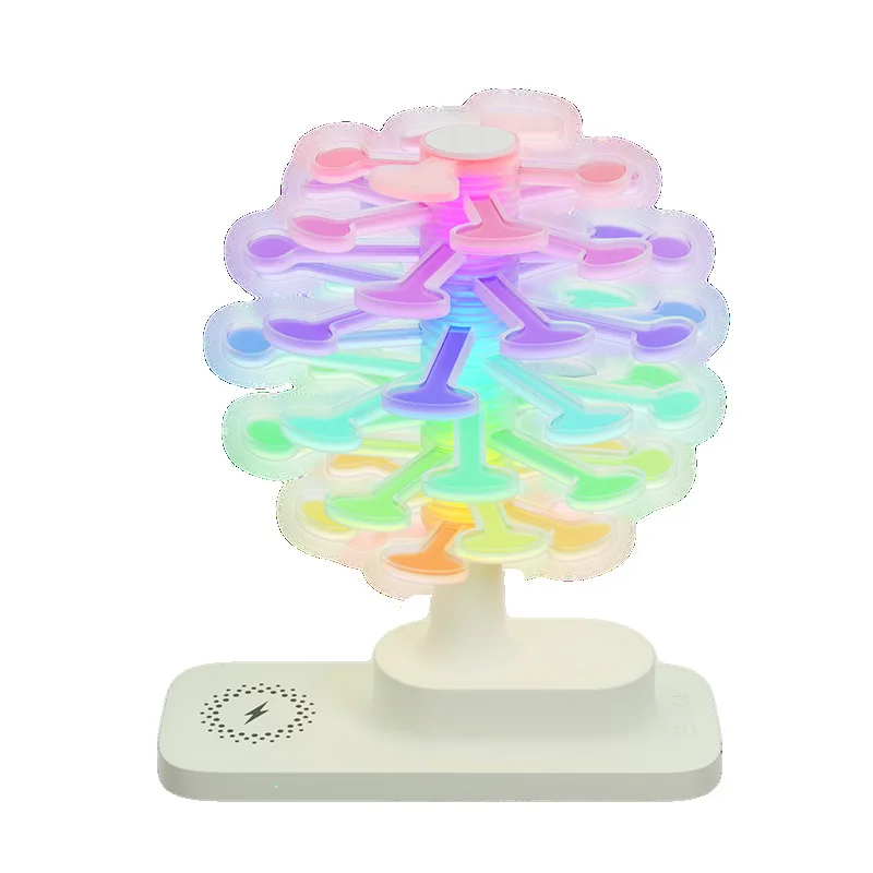 Wireless charging atmosphere desk lamp, mobile phone earphone watch wireless charging night light