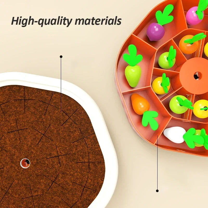 Baby Montessori carota Harvest Pull ravanello memoria smistamento giochi da tavolo abilità motorie fini giocattoli sensoriali educativi per i più piccoli