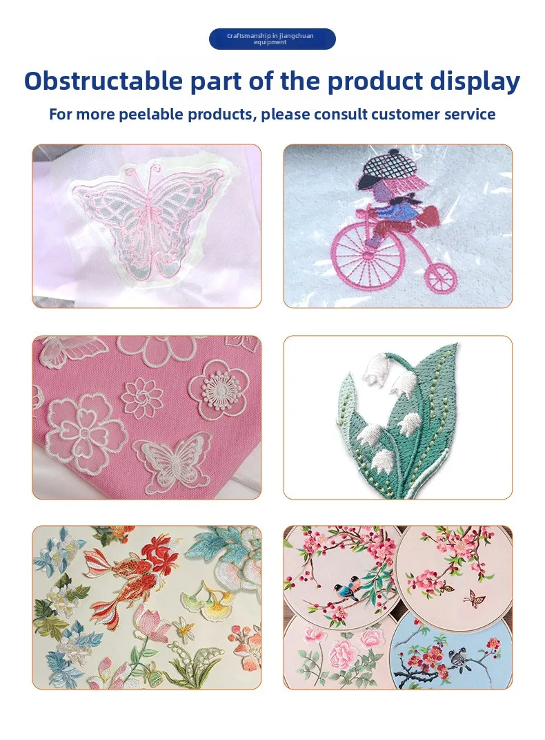 Lower Heat Pneumatic Single Station Glue Stripping Machine, Computer Embroidery Factory Special Lower Heating Embroidery Film