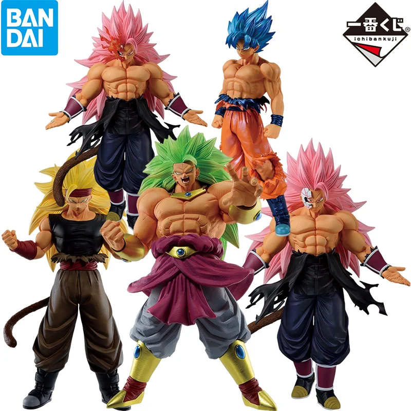 Bandai Dragon Ball Anime Action Figure Modelo Brinquedos, Ichiban Kuji, Super Dragonball Heroes, 5 ° Missão, Zamasu, Bardana, Broly, Son Goku