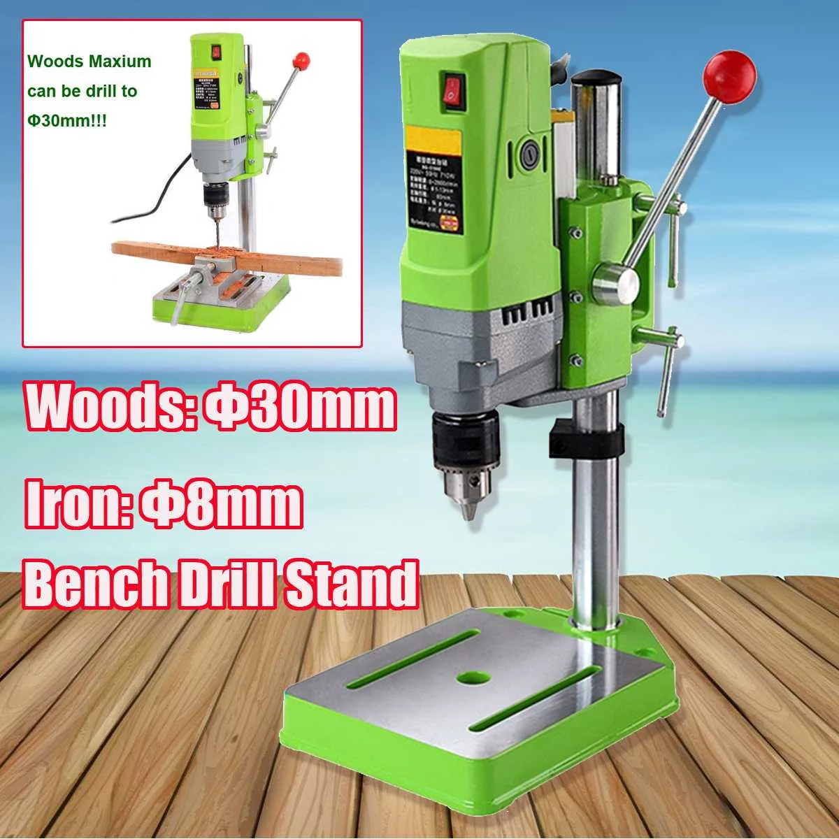 Bench Drill Stand Mini Electric  ing Machine   Steel Chuck 1-13mm For Woodworking DIY Tool