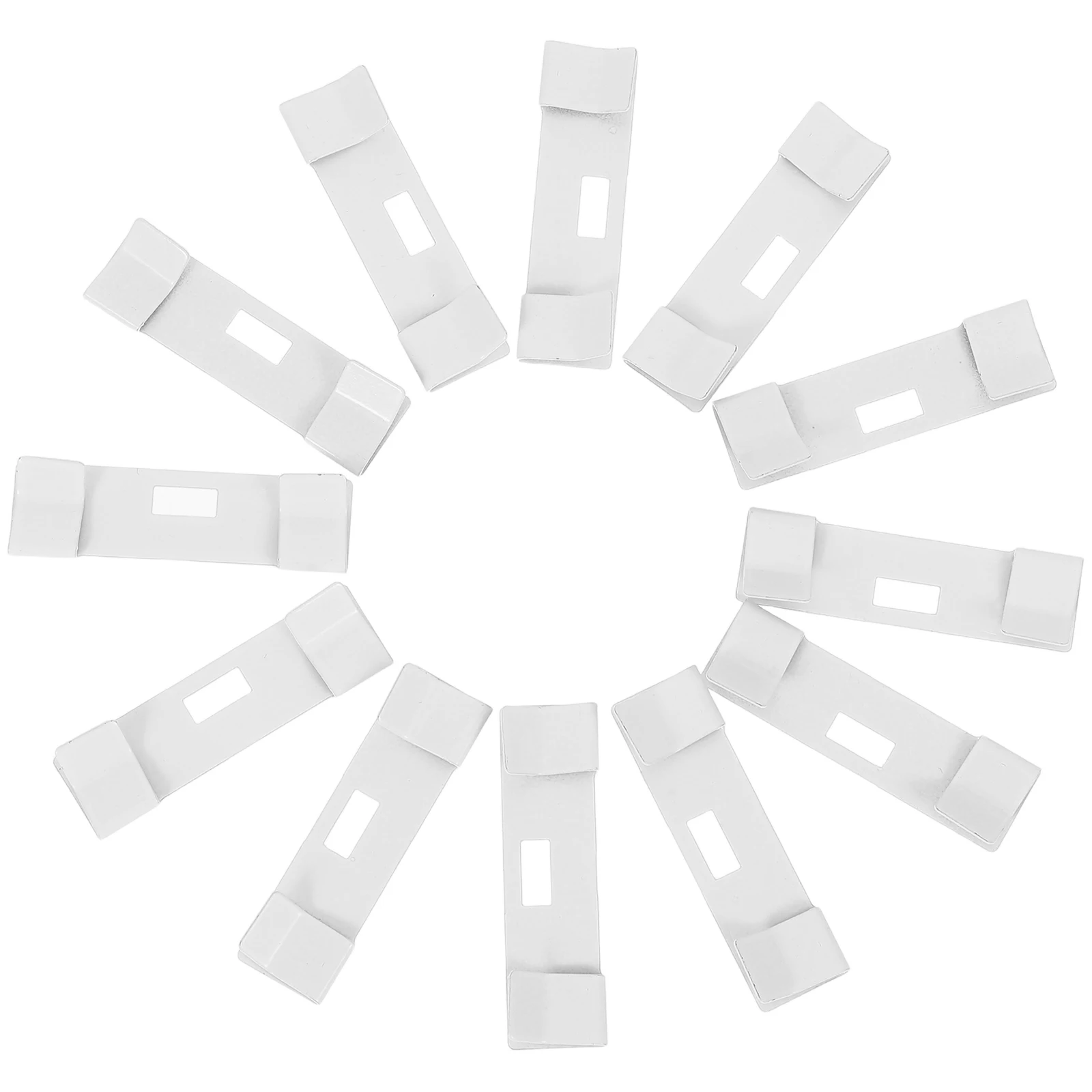 

12 Pcs Blinds Accessories Heavy Duty Metal Tabs Clips Repair Replacement Parts White