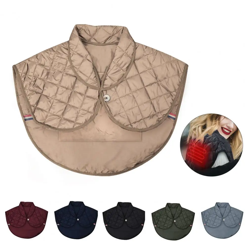 USB Neck Shoulder Heating Pad Hot Compress Neck Heating Wrap Pad Waistcoat Autumn Winter Stiffness Relief Heating Neck Wrap Vest