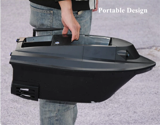 RC Fish Bait Boat, 3 Hoppers, controle remoto, GPS