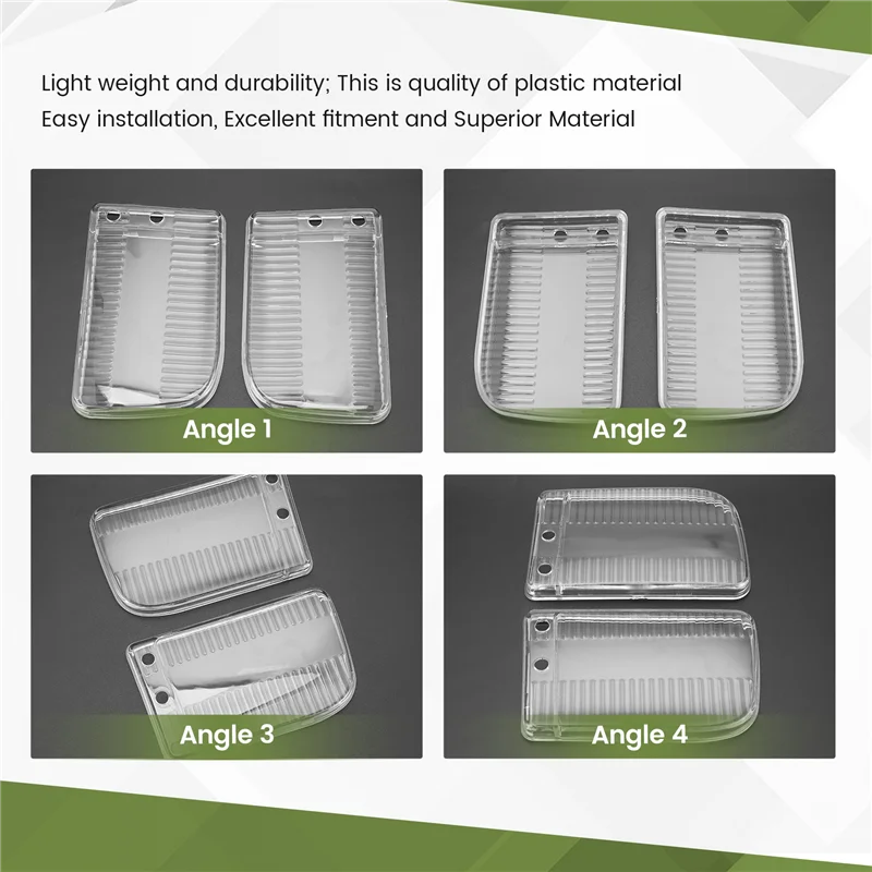 

A99F-1 Pair Front Bumper Fog Lights Clear Cover For BMW E30 1985-1993 Fog Lamp Protective Housing 63171385945 63171385946