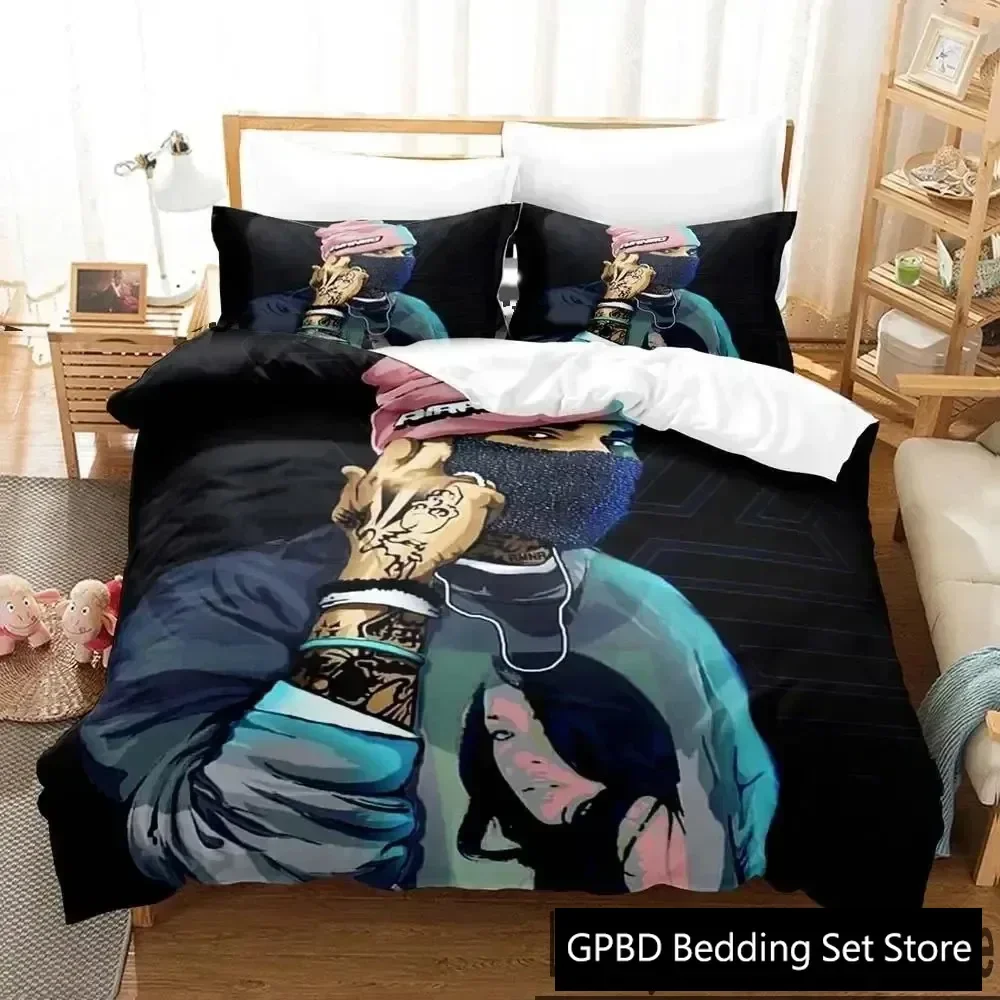 3D Print Chris Brown Bedding Set Boys Girls Twin Queen King Size Duvet Cover Pillowcase Bed boys Adult Home Textileextile