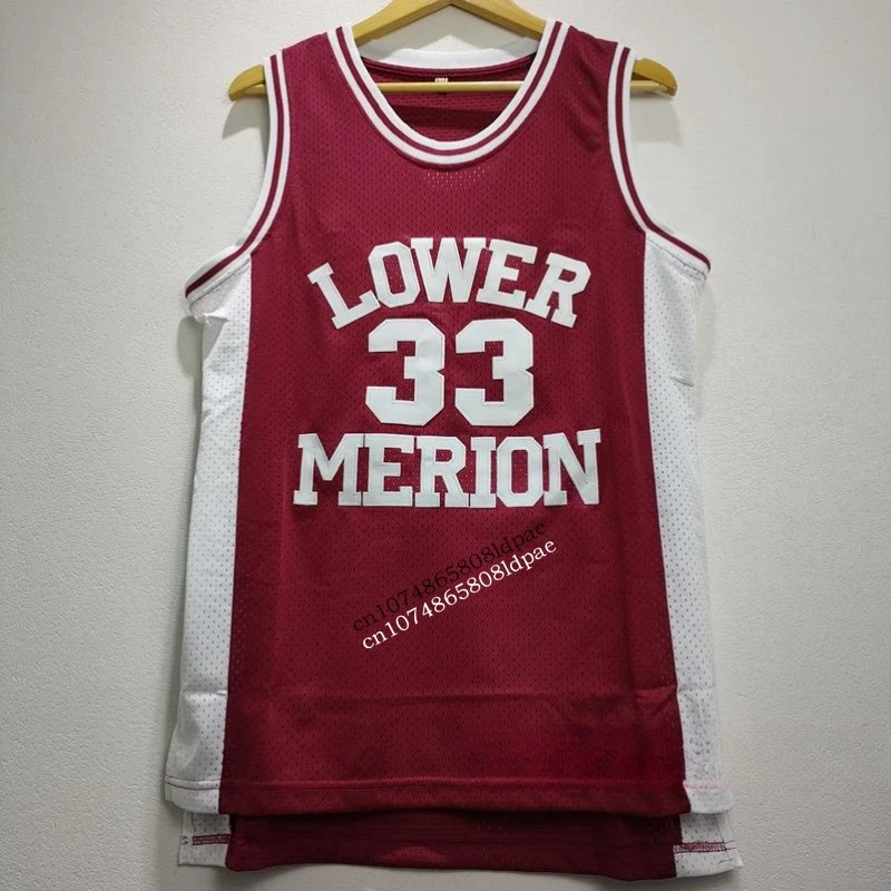 Basketball Jerseys Oversize Men Kobe 33 Bryant Lower Merion Athletic Sports Women Embroidery High Street Hip Hop Sportswear