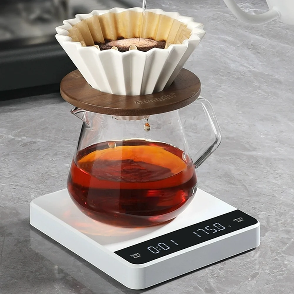 Digital Coffee Scale with Timer Function, Digital Food Scale with Led Display, Perfect for Hand-Brewed Coffee, Espresso Making